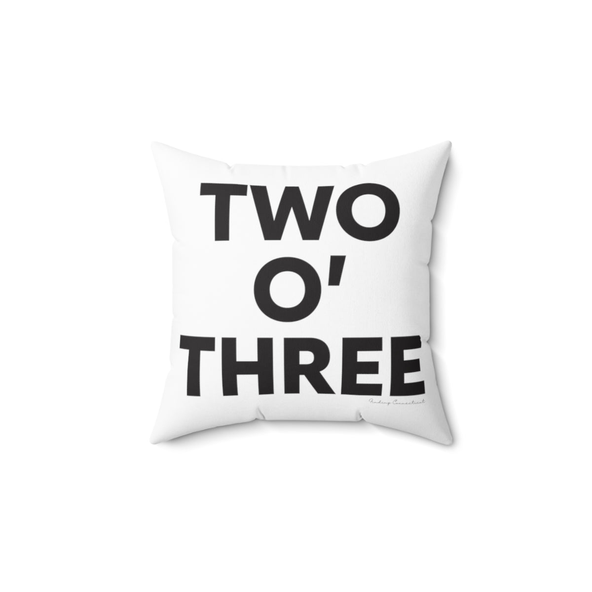 Two oh three / Two O' three / 203 pillow // Connecticut by finding Connecticut