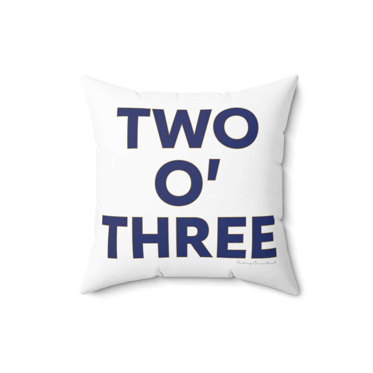 Two oh three / Two O' three / 203 pillow // Connecticut by finding Connecticut