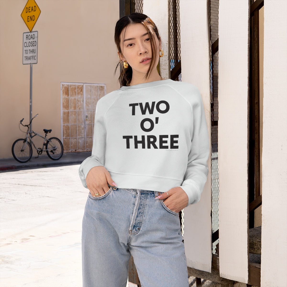 Two oh three / Two O' three / 203 womens cropped sweatshirt // Connecticut by finding Connecticut