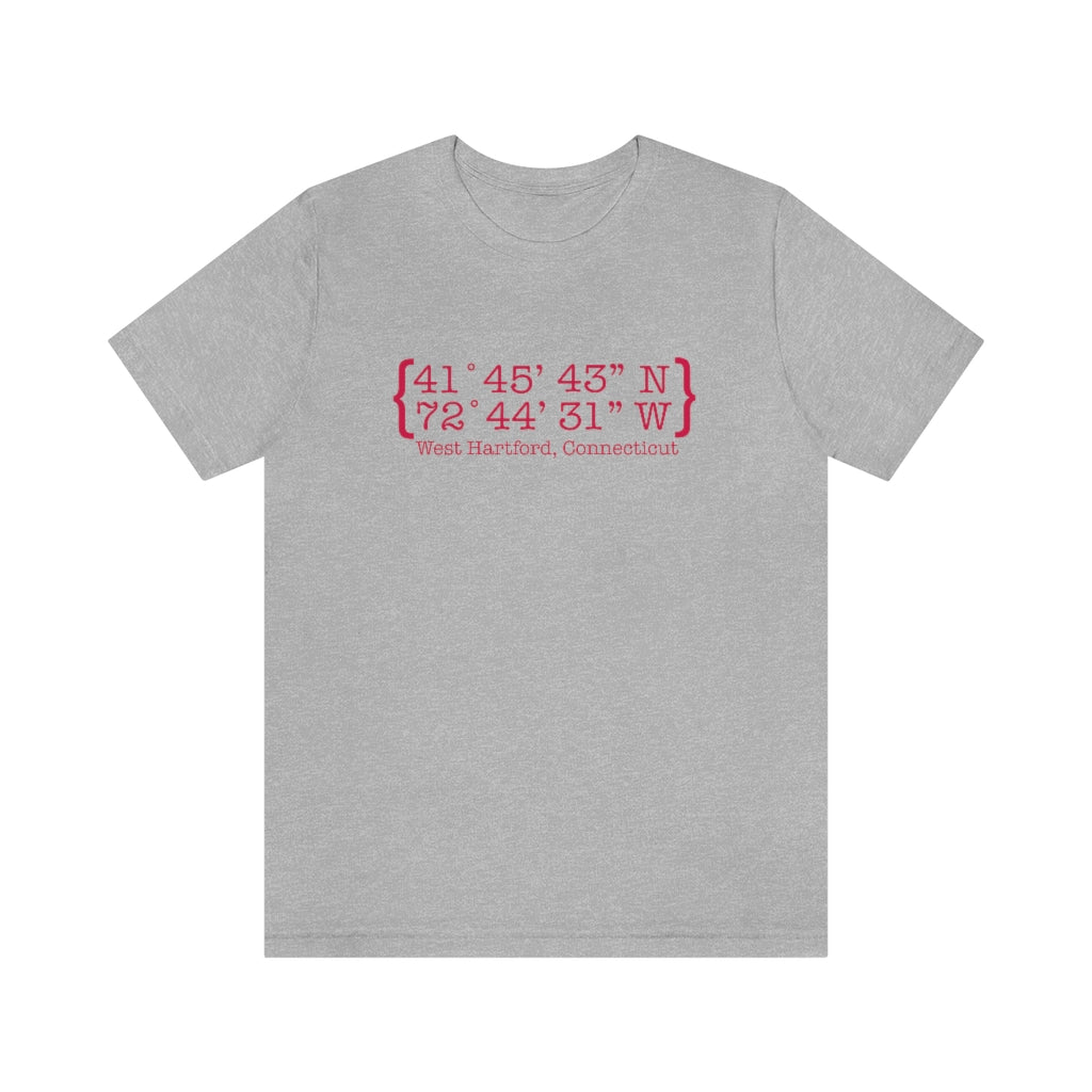 West Hartford Coordinates tee shirt. West Hartford Connecticut tee shirts, hoodies sweatshirts, mugs, other apparel, home gifts, and souvenirs. Proceeds of this collection go to help Finding Connecticut’s brand. Free USA shipping.
West Hartford Coordinates // West Hartford Connecticut t shirt // Finding Connecticut