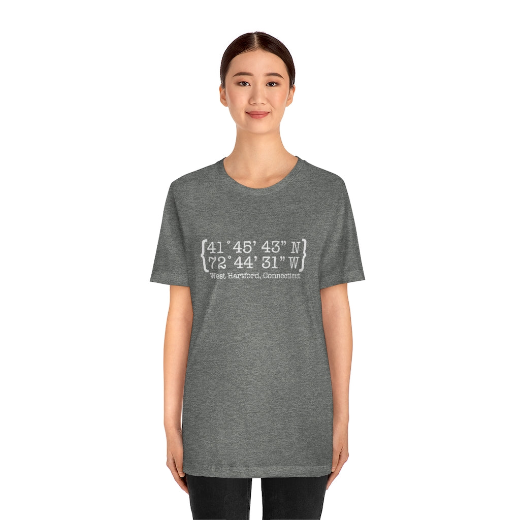 West Hartford Coordinates tee shirt. West Hartford Connecticut tee shirts, hoodies sweatshirts, mugs, other apparel, home gifts, and souvenirs. Proceeds of this collection go to help Finding Connecticut’s brand. Free USA shipping.
West Hartford Coordinates, West hartord ct t shirts // finding connecticut