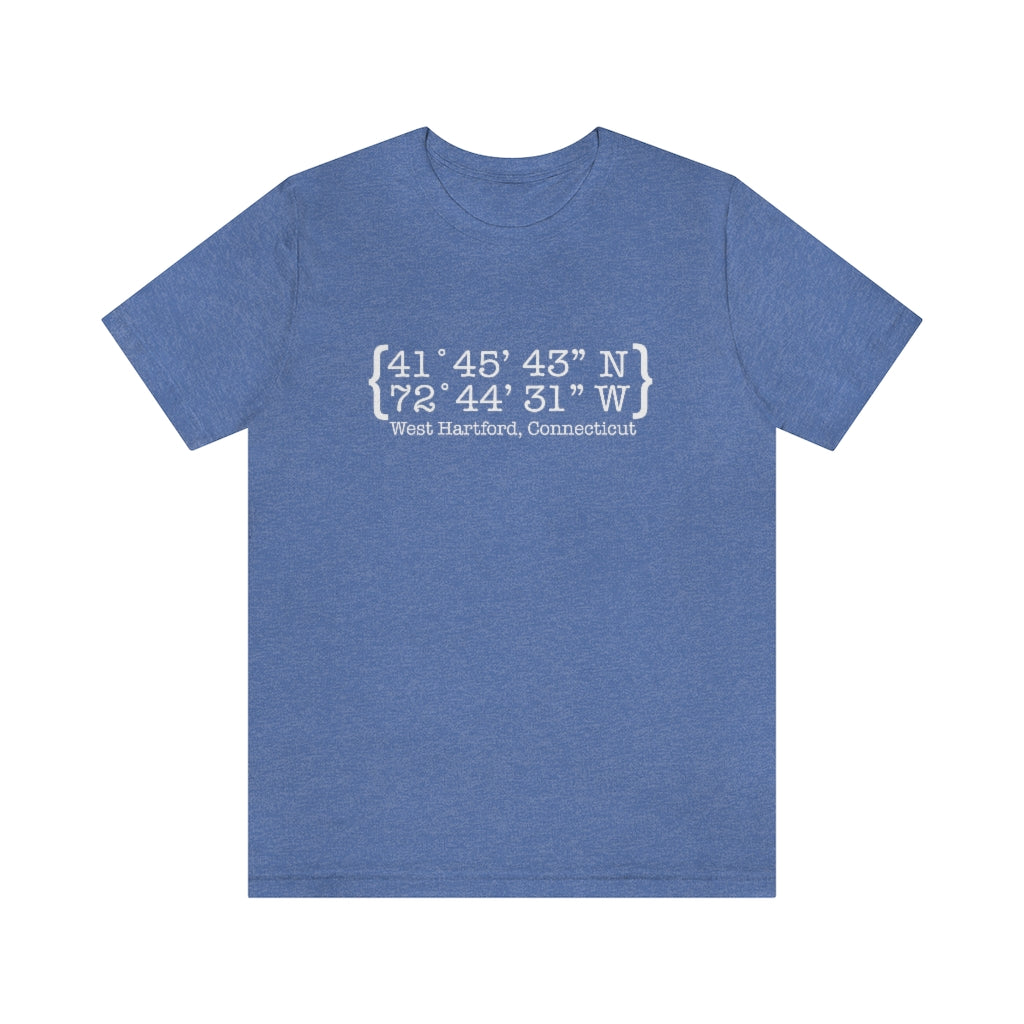 west hartford connecticut shirt
West Hartford Coordinates, West hartord ct t shirts // finding connecticut