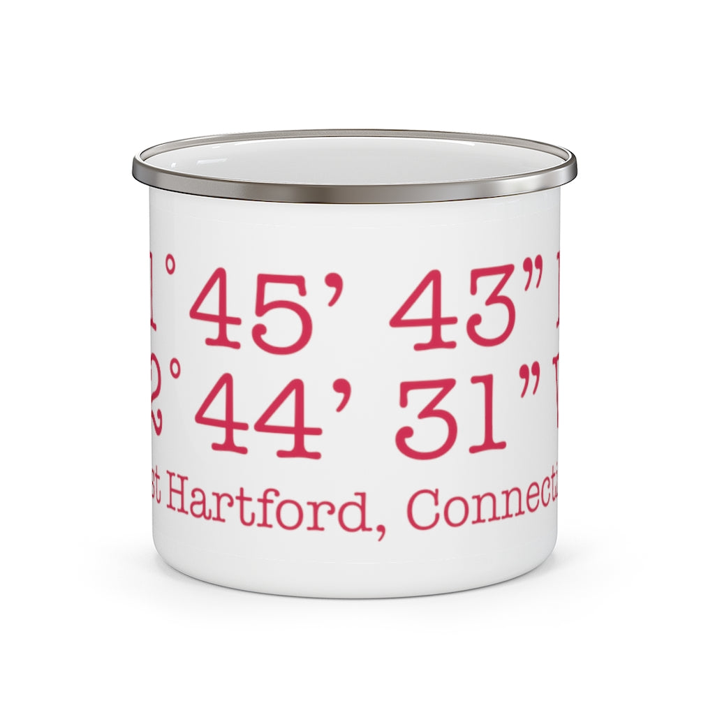 West Hartford Coordinates camping mug. West Hartford Connecticut tee shirts, hoodies sweatshirts, mugs, other apparel, home gifts, and souvenirs. Proceeds of this collection go to help Finding Connecticut’s brand. Free USA shipping.
West Hartford Coordinates // west hartford ct camping mug // finding connecticut