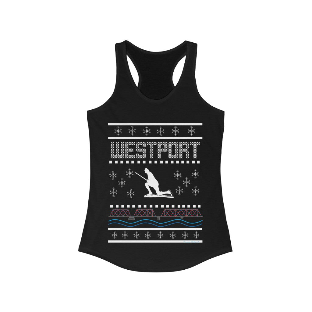 westport ct / connecticut ugly christmas sweater tank top shirt