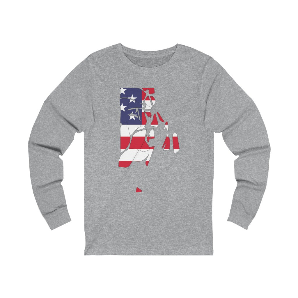 Rhode Island American Flag collection has tee shirts, mugs, reusable bags, and other apparel and gifts. All proceeds goes to help build the Finding New England brand and get our website up and going. Free shipping on all products.