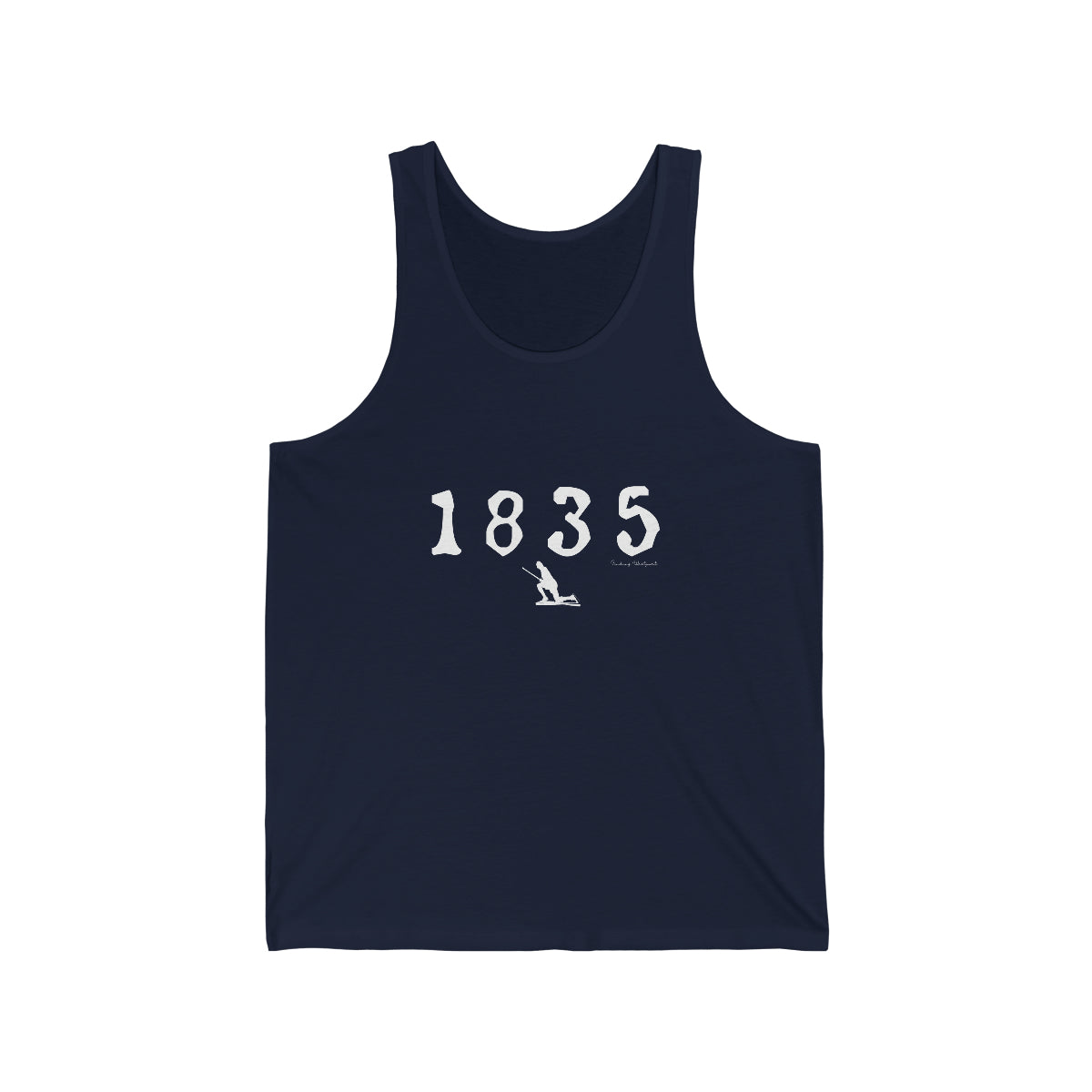 1835 Westport - White Unisex Jersey Tank