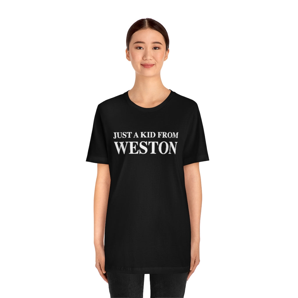 Just a kid from Weston, Weston, Connecticut tee shirts, hoodies sweatshirts, mugs and other apparel, home gifts and souvenirs. Proceeds of this collections goes to help Finding Connecticut’s brand. Free USA shipping
