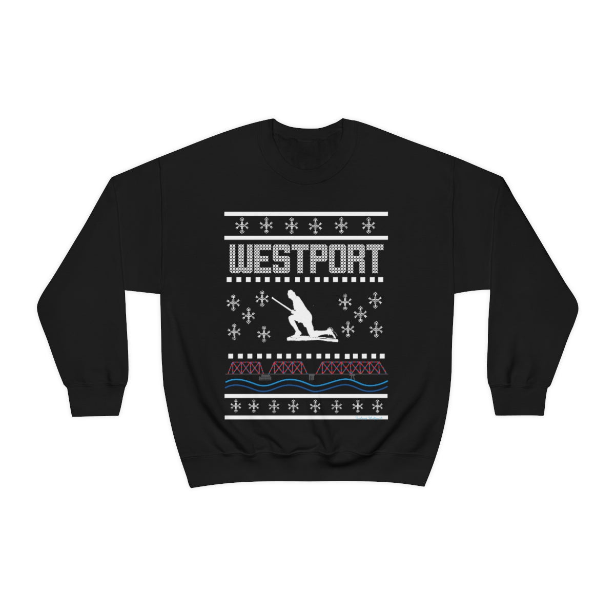 wesptort ct / connecticut ugly christmas sweater unisex sweatshirt