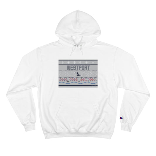 westport ct / connecticut ugly christmas sweater hooded sweattshirt hoodie
