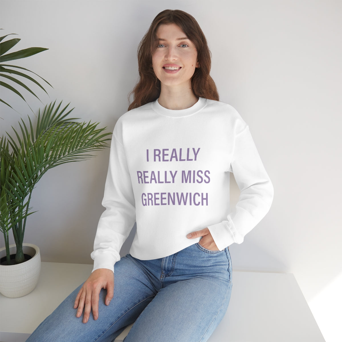I Really Really Miss Greenwich Unisex Heavy Blend™ Crewneck Sweatshirt