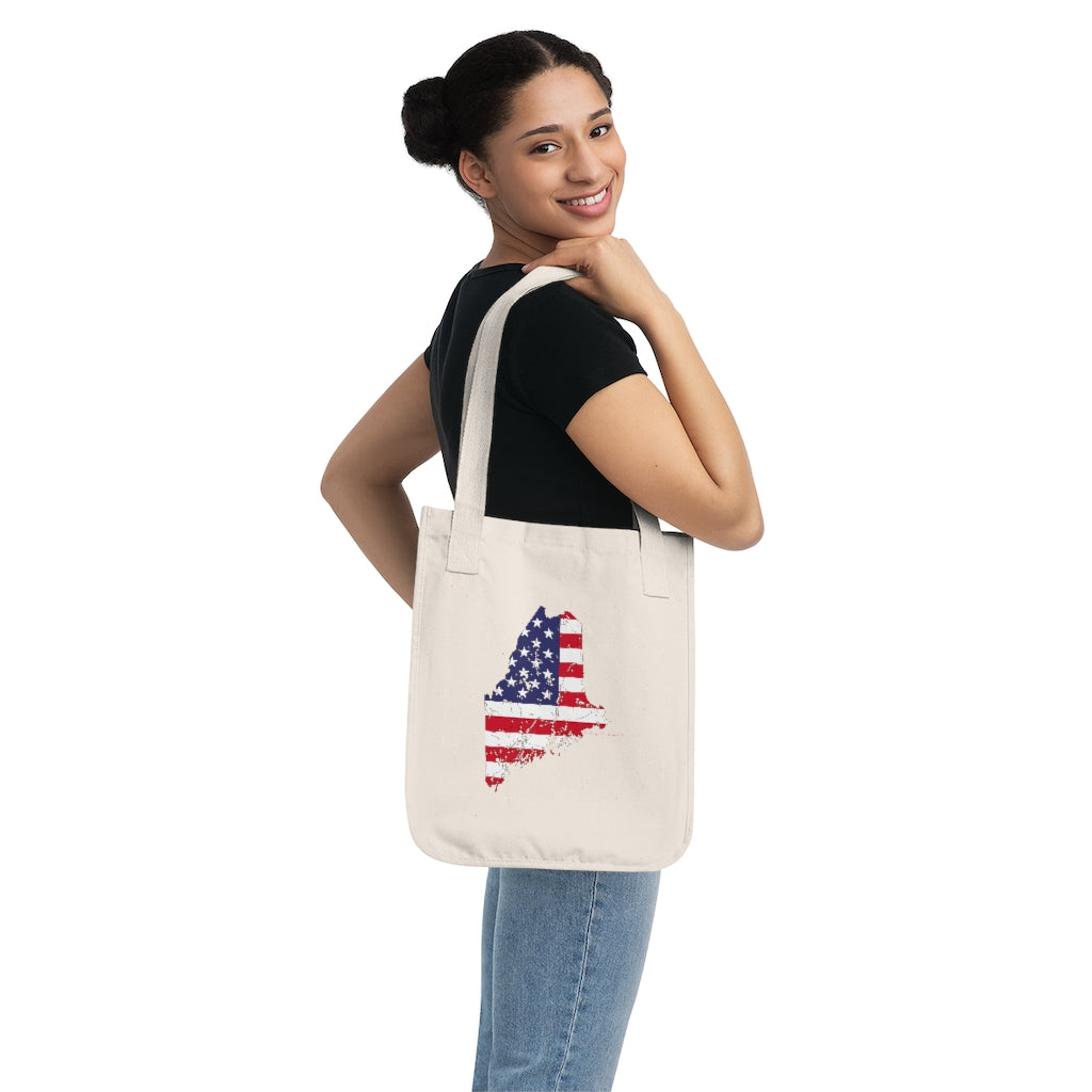Maine American Flag collection has tee shirts, mugs, reusable bags, and other apparel and gifts. All proceeds goes to help build the Finding Maine brand and get our website up and going. Free shipping on all products.