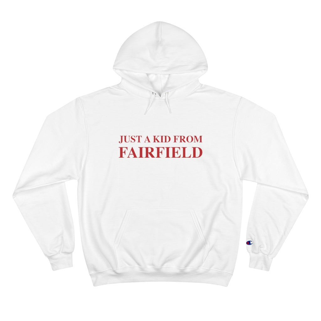just a kid from fairfield ct / connecticut hooded sweatshirt hoodie