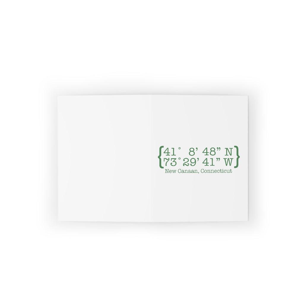 New Canaan Coordinates Greeting Cards Does New Canaan, Connecticut always have a special place in your heart. The Coordinates collection marks the spot for the special place you have ties to. Proceeds helps grow Finding New Canaan and Finding Connecticut's brand grow.