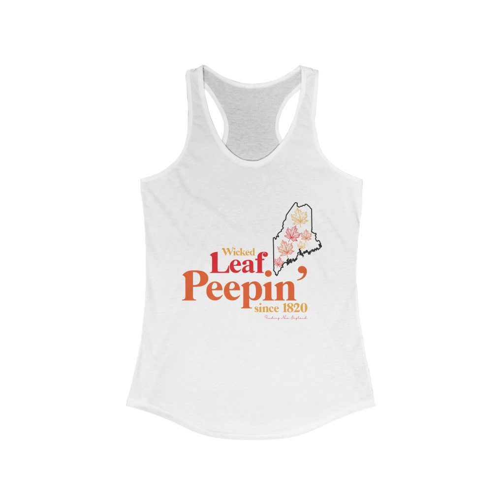 Wicked Leaf Peeper If you ask a local about leaf peeping, they would most likely say “Leaf peeping is wicked cool!” This collection brings out the uniqueness of fall in Maine. Free USA shipping on all items