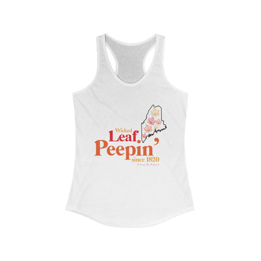 Wicked Leaf Peeper If you ask a local about leaf peeping, they would most likely say “Leaf peeping is wicked cool!” This collection brings out the uniqueness of fall in Maine. Free USA shipping on all items