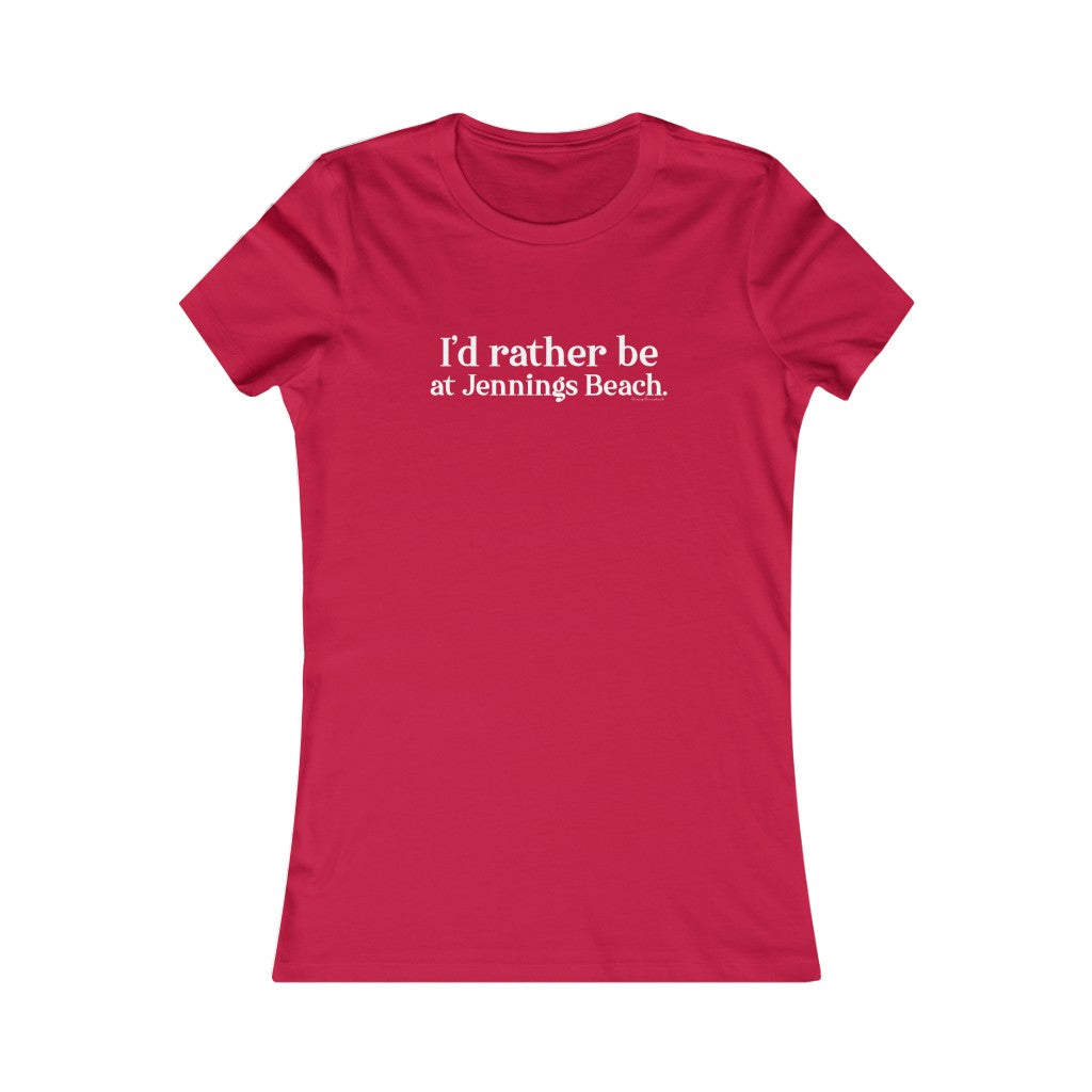 jennings beach fairfield ct / connecticut womens tee shirt