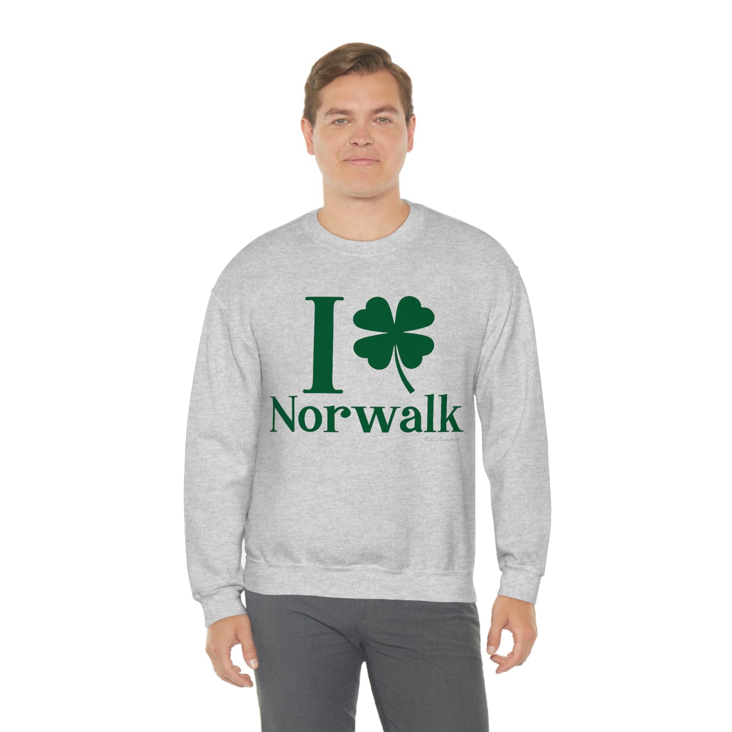 I Clover Norwalk (Green) Unisex Heavy Blend™ Crewneck Sweatshirt