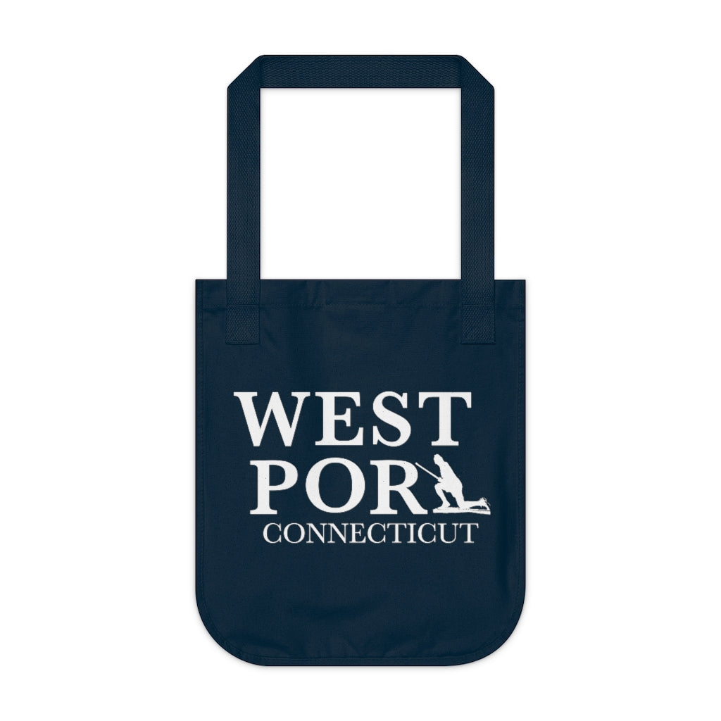 Westport Connecticut  Organic Canvas Tote Bag