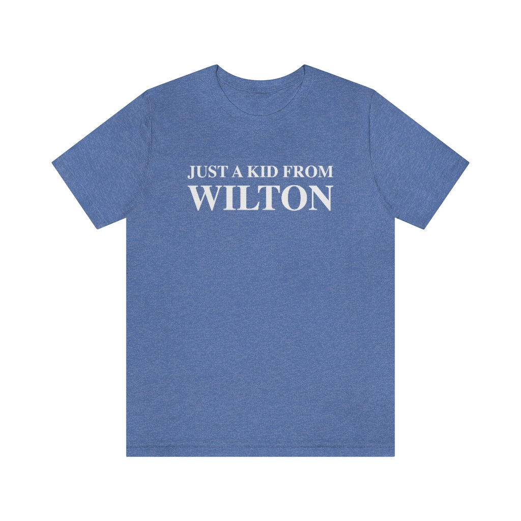 just a kid from wilton tee shirt