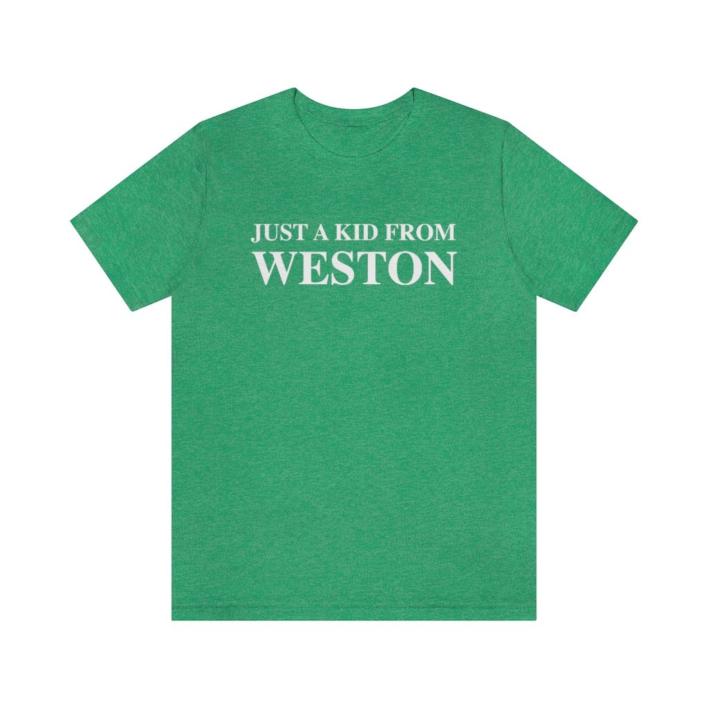 Just a kid from Weston, Weston, Connecticut tee shirts, hoodies sweatshirts, mugs and other apparel, home gifts and souvenirs. Proceeds of this collections goes to help Finding Connecticut’s brand. Free USA shipping