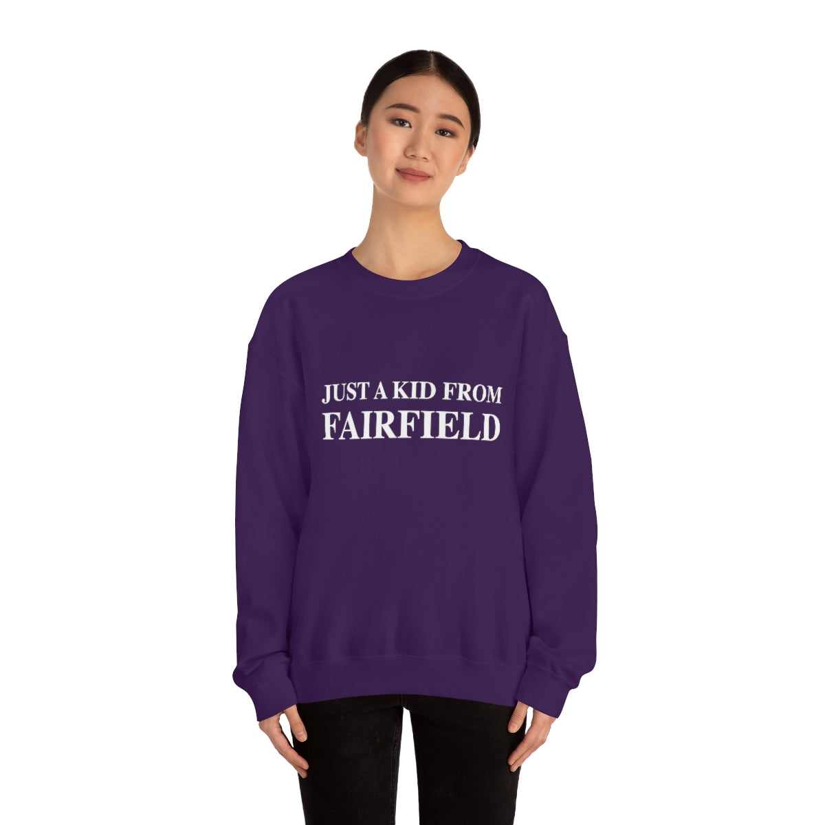 Just a kid from Fairfield Unisex Heavy Blend™ Crewneck Sweatshirt