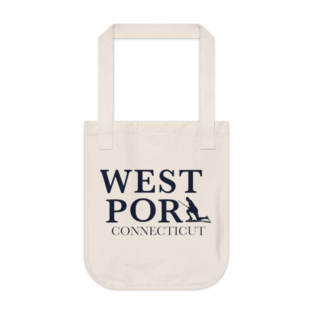 Westport Connecticut  Organic Canvas Tote Bag