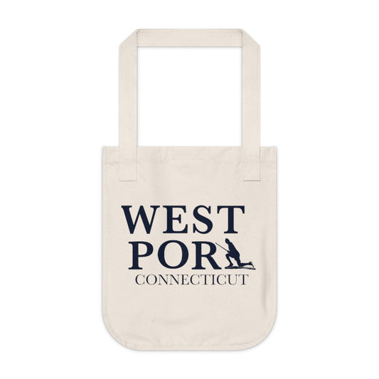 Westport Connecticut  Organic Canvas Tote Bag