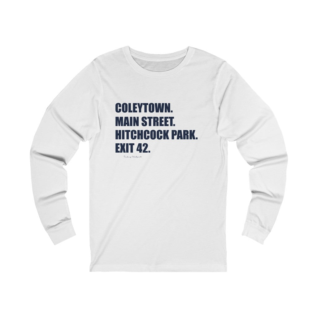 Coleytown. Main Street. Hitchcock Park. Exit 42. Women's Ideal Racerback Tank How do you say Westport without saying Westport? Westport, Connecticut is filled with unique aspects. Each providing different elements that make up the town from historic to modern traditions. Proceeds of this collection goes to help build Finding Westport and Finding Connecticut's brands.