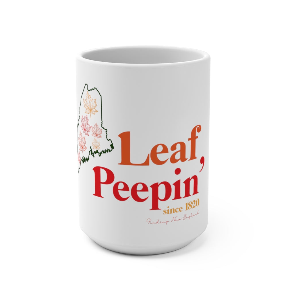Leaf Peepin' Maine Mug 15oz
