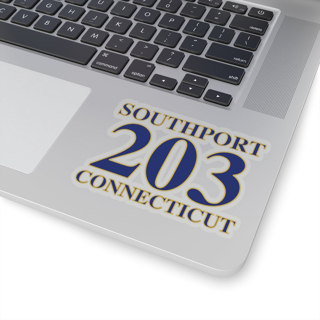 Southport 203 Connecticut Kiss-Cut Stickers