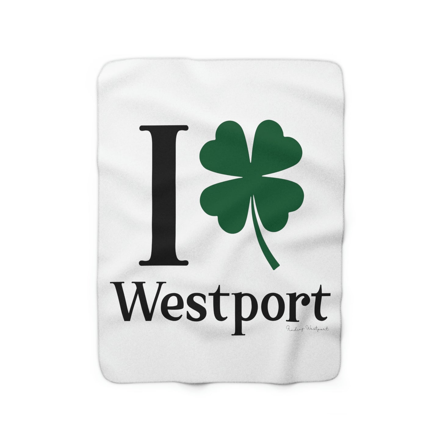 Westport connecticut st patricks day blanket, i clover westport