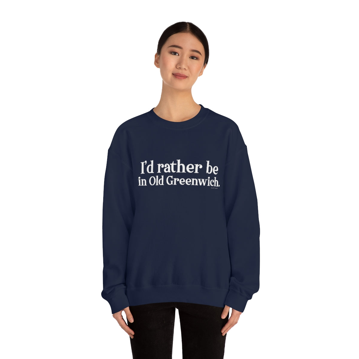 I'd rather be in Old Greenwich. Unisex Heavy Blend™ Crewneck Sweatshirt