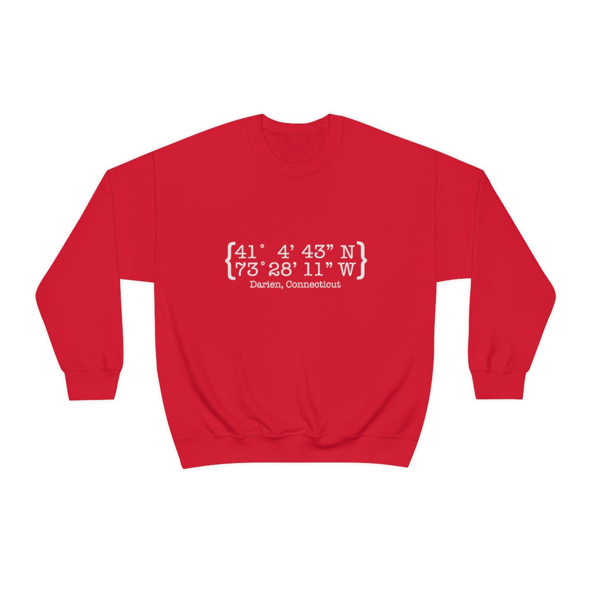 Darien Coordinates Unisex Heavy Blend™ Crewneck Sweatshirt