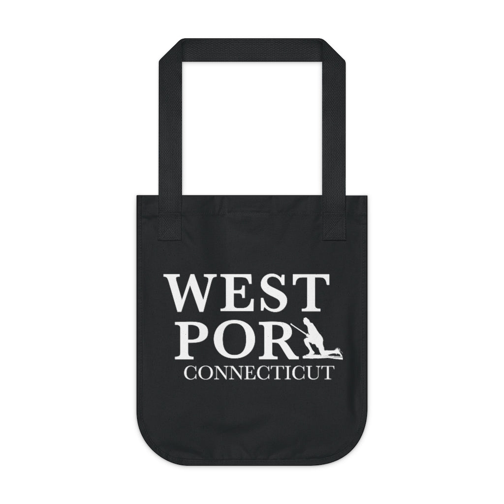 Westport Connecticut  Organic Canvas Tote Bag