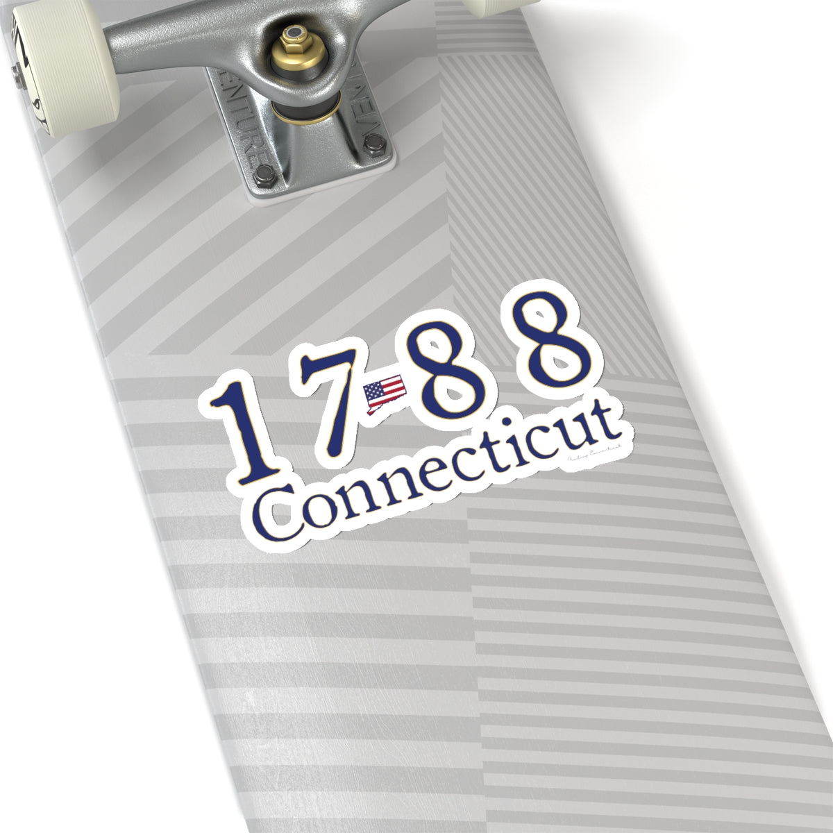 1788 Connecticut American Flag Kiss-Cut Stickers