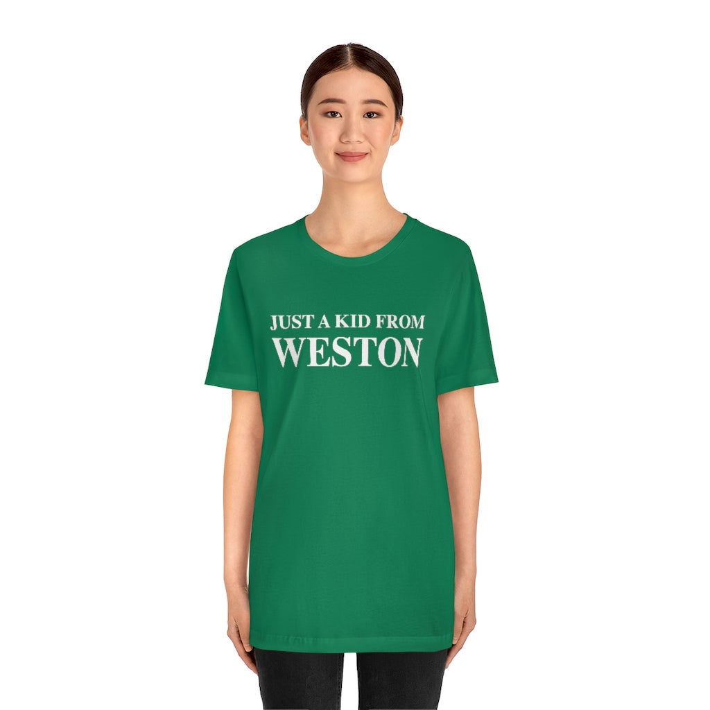 Just a kid from Weston, Weston, Connecticut tee shirts, hoodies sweatshirts, mugs and other apparel, home gifts and souvenirs. Proceeds of this collections goes to help Finding Connecticut’s brand. Free USA shipping