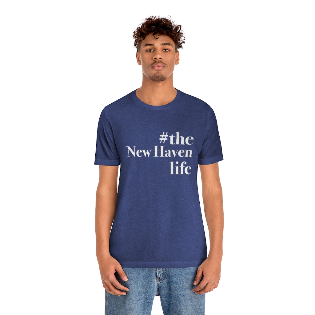 #thenewhavenlife Unisex Jersey Short Sleeve Tee Free USA shipping Proceeds help grow Finding Connecticut's website and brand. Click here to go to our home page