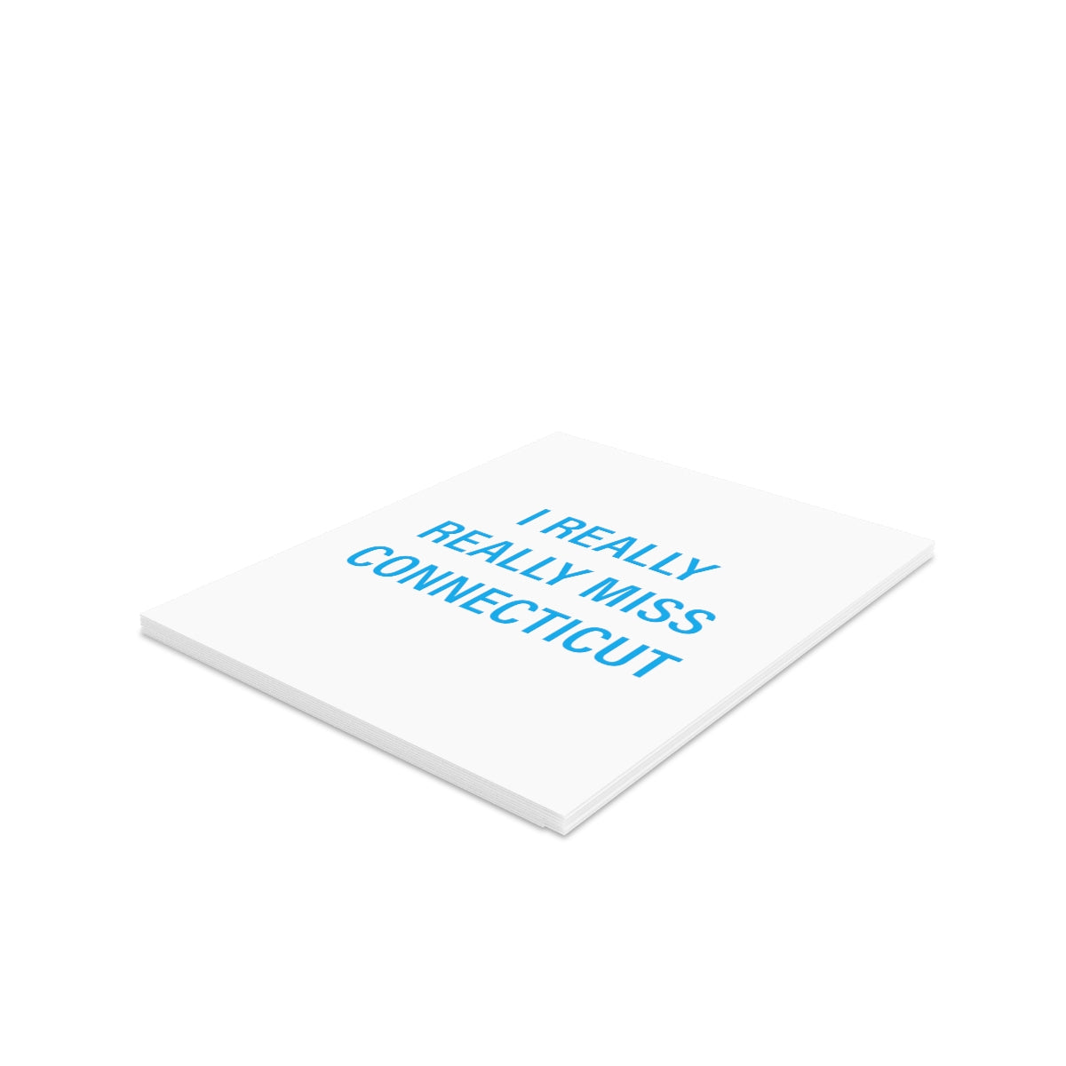 I Really Really Miss Connecticut Greeting Cards (8, 16, and 24 pcs)