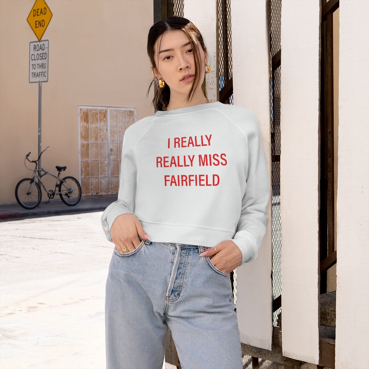 fairfield ct / connecticut womens sweatshirt