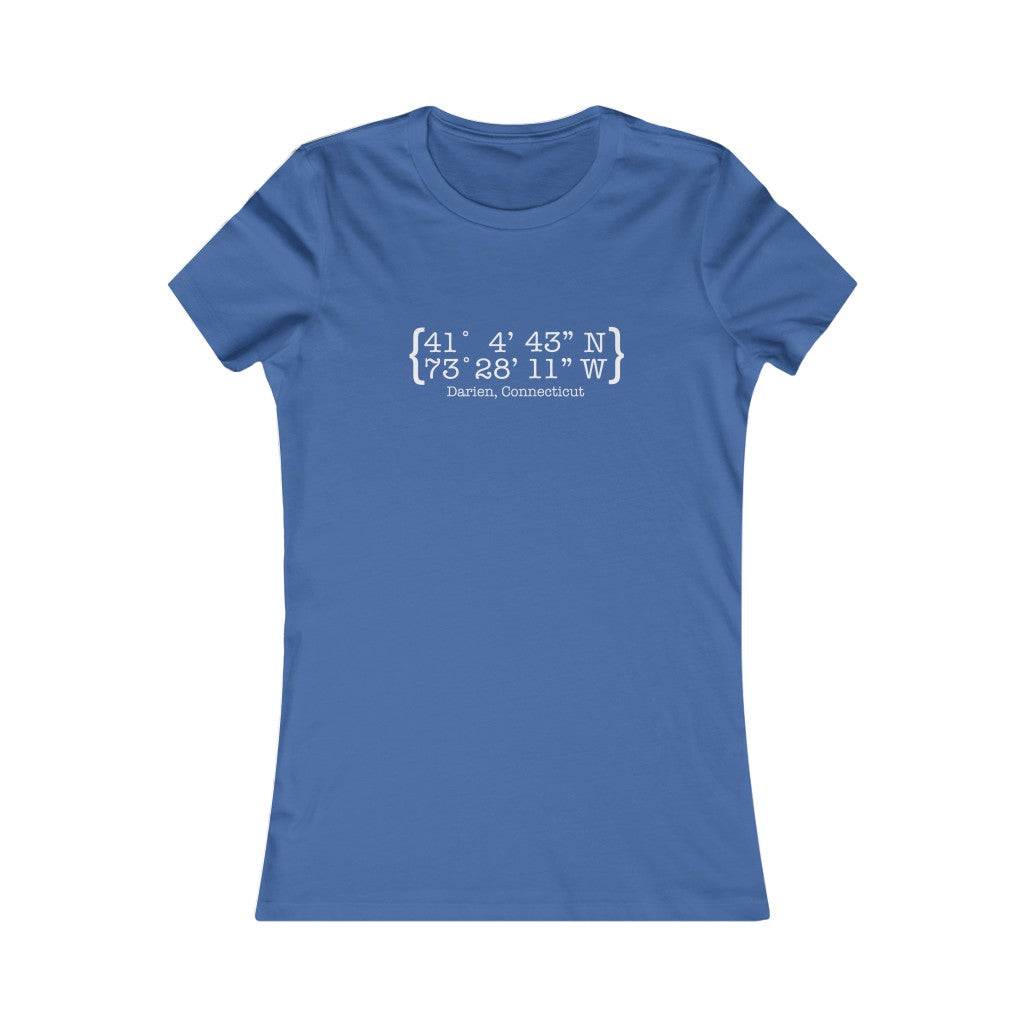 darien ct / conncticut womens tee shirt