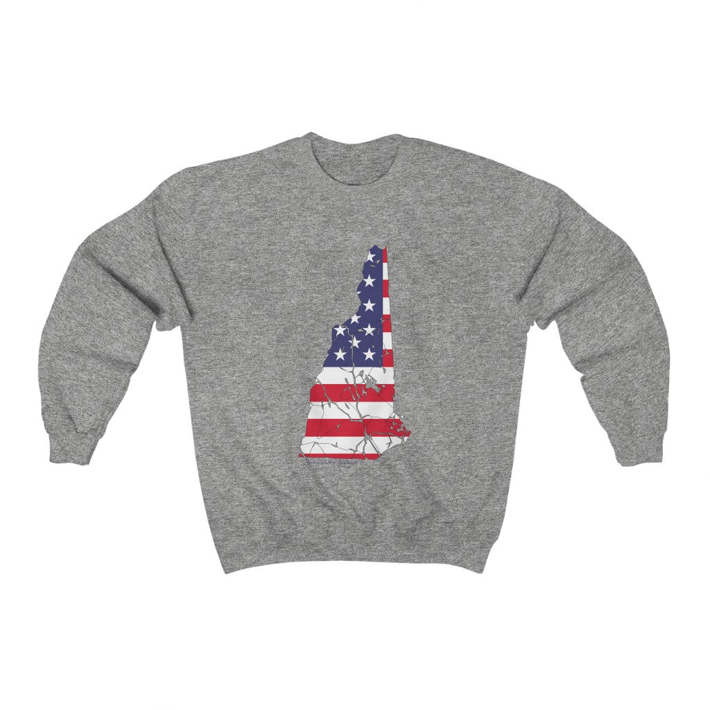 New Hampshire American flag hoodie, tee shirts, shirts, apparel, sweatshirts, mugs and gifts. Proceeds go to help build Finding Connecticut and the Finding New England Brand • New Hampshire apparel • Free USA shipping on all products.