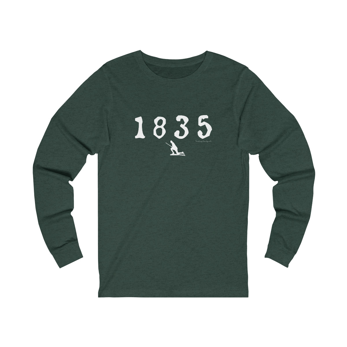 1835 Westport - White Unisex Jersey Long Sleeve Tee