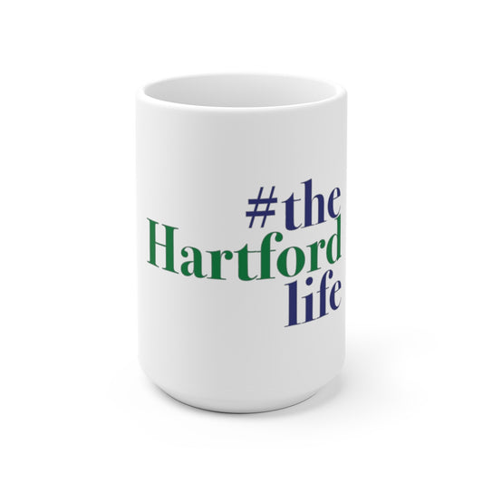 #thehartfordlife White Ceramic Mug  Proceeds help grow Finding Connecticut's website and brand.   Click here to go back to our home page.