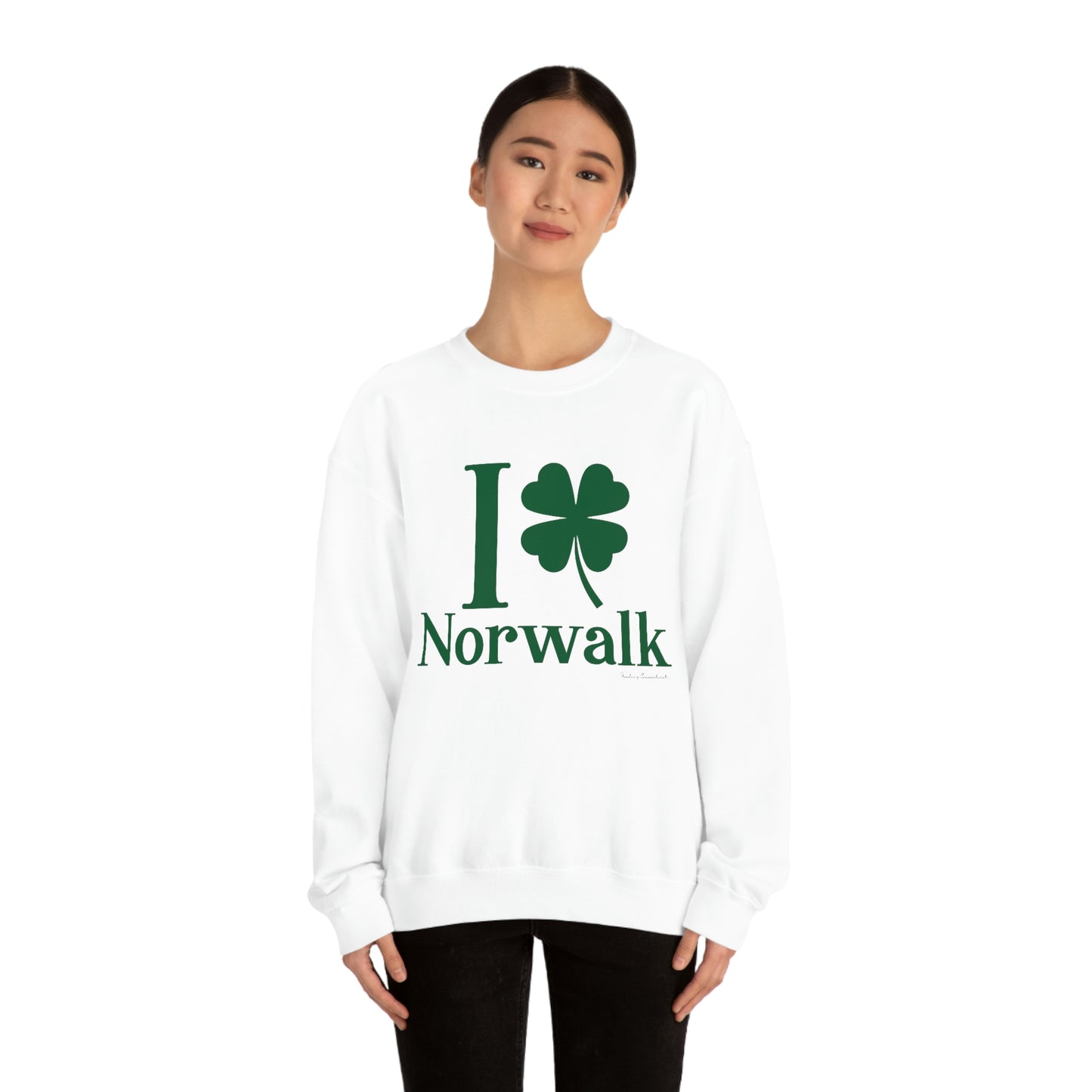 I Clover Norwalk (Green) Unisex Heavy Blend™ Crewneck Sweatshirt