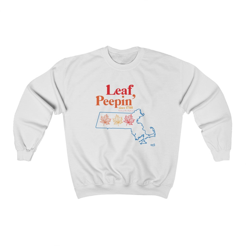 Leaf Peepin’ Massachusetts Show your love for the fall season with this Leaf Peepin' Massachusetts collection. From the traveler to the local, this collection is inspired for anyone who loves the crisp air and colorful autumn season. Proceeds of this collection go to help grow Finding New England's brand.