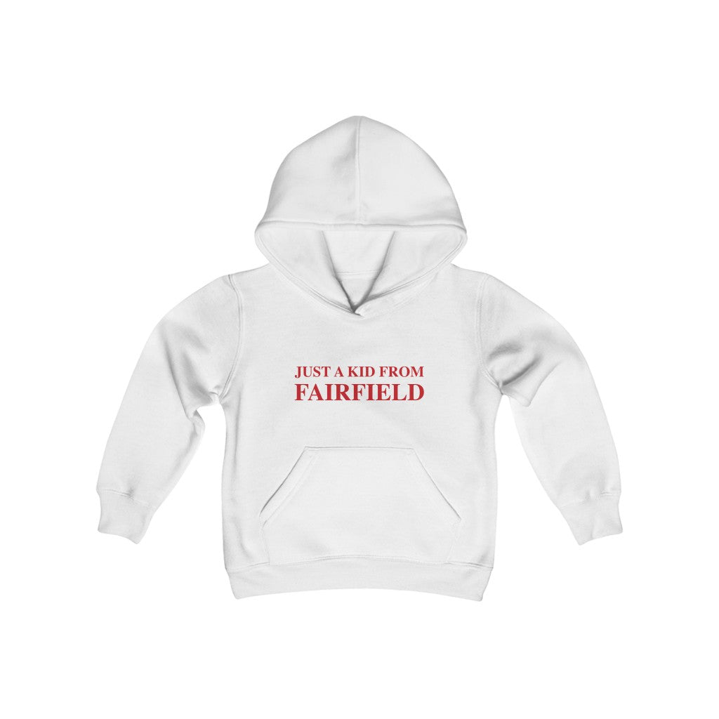 Just a kid from Fairfield youth hooded sweatshirt and hoodie
