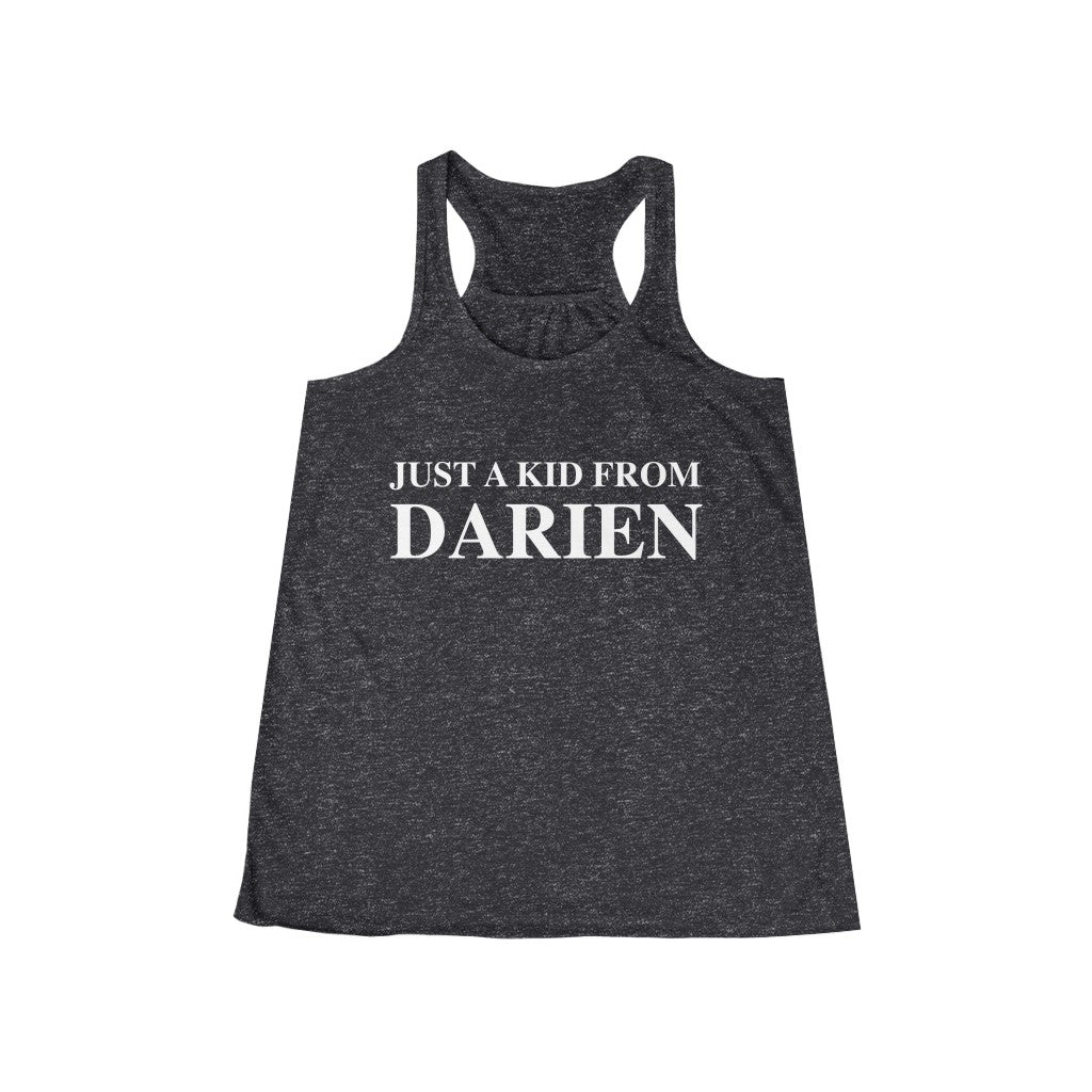 just a kid from darien womens tank top