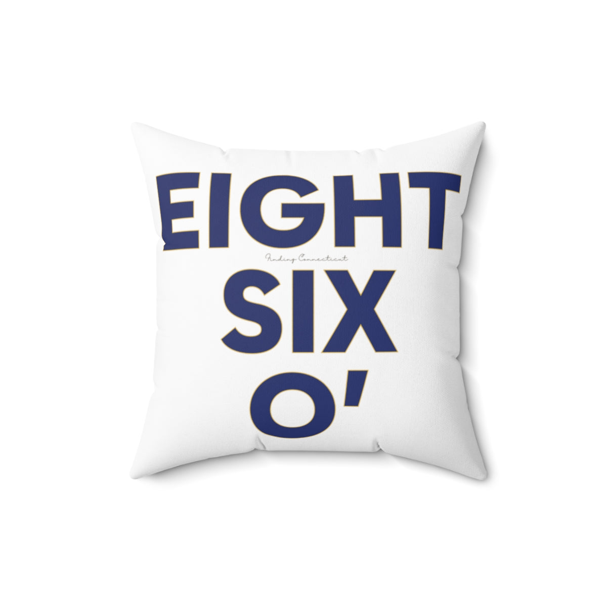 860 / ct / connecticut / eight six oh pillow
