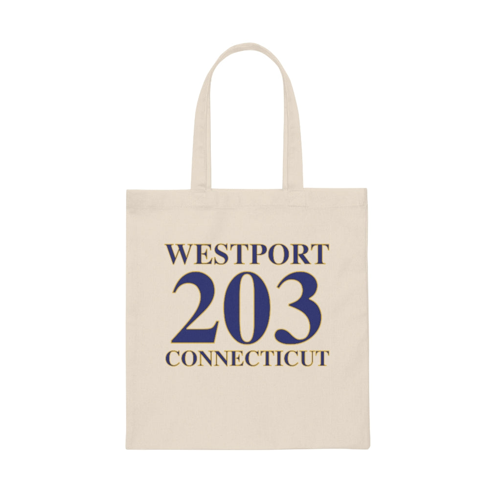 203 Westport Connecticut Canvas Tote Bag