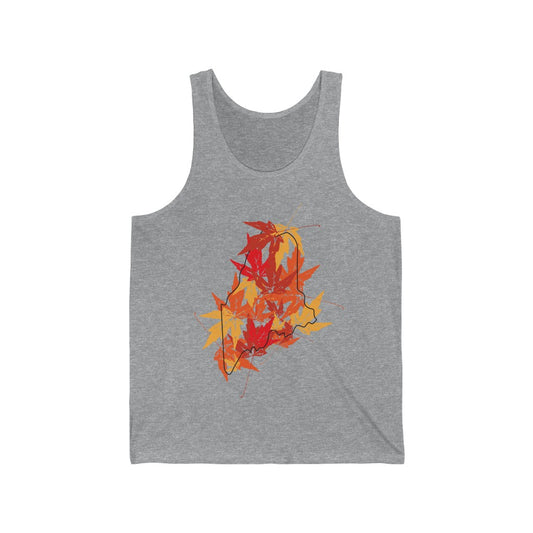 Maine Leaves tank top